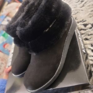 Bebe Nayeli Black Sudette Boots